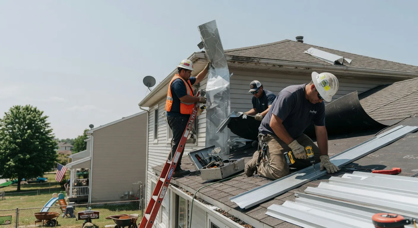 Storm Damage Metal Roof Repair in Pioneer, TN